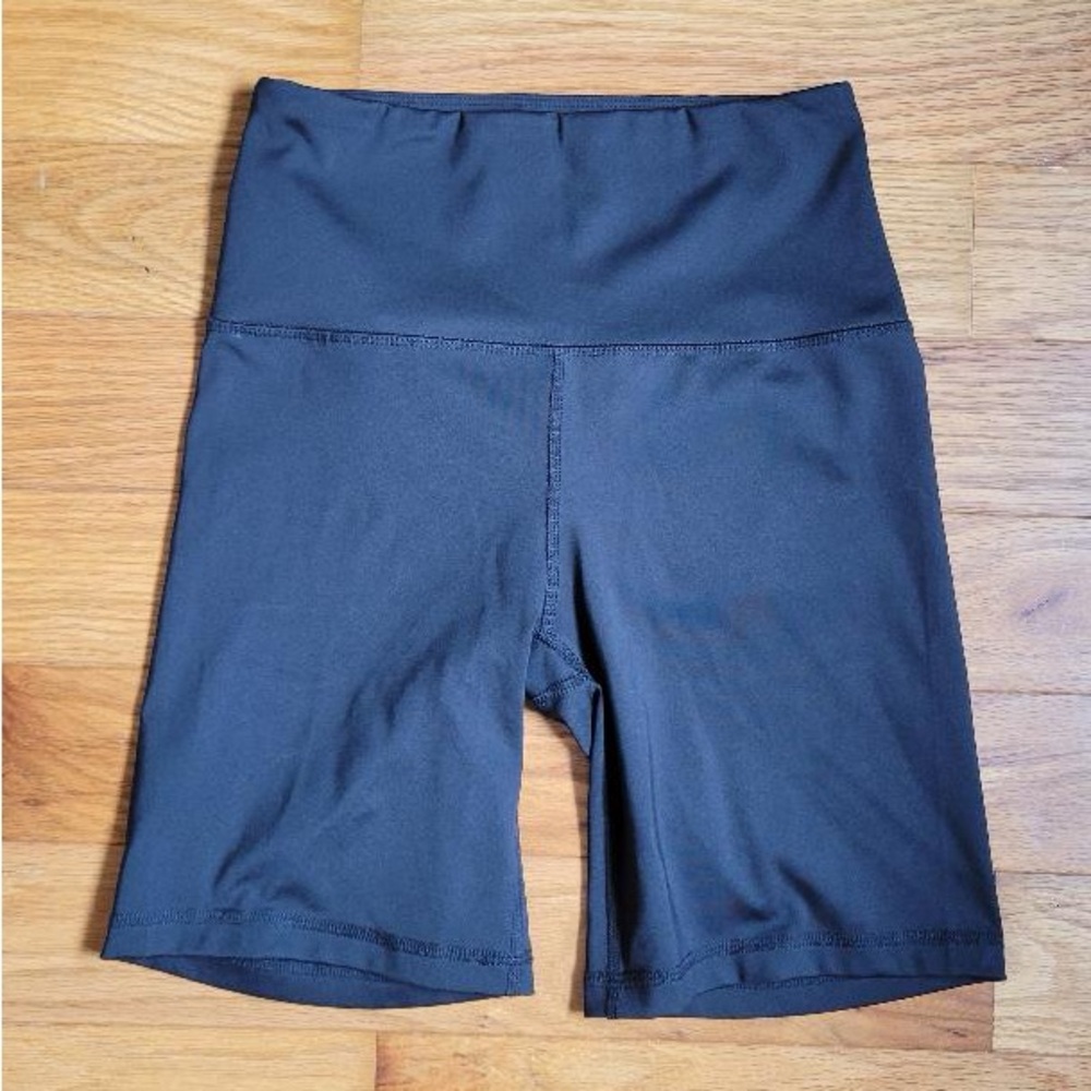 Reformation Black Bike Shorts